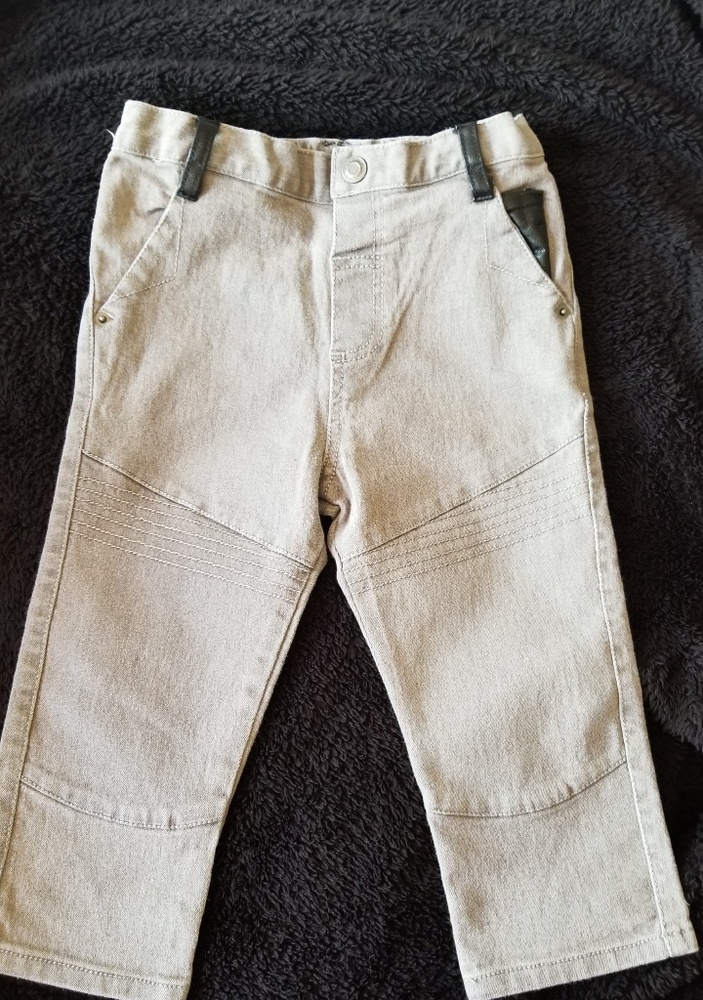 Kardashian Kids pants/jeans w/ leather details